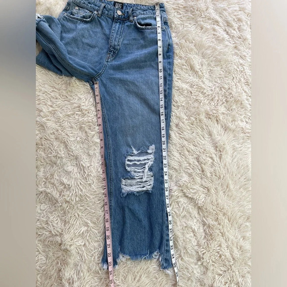BDG UO flared ankle jeans distressed high rise washed blue cotton size 28 - Picture 2 of 10